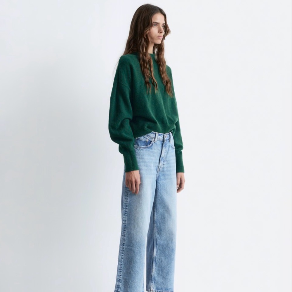 & Other Stories Deep Green Crew Neck Sweater from ASOS - Picture 2 of 4